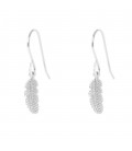 Muru Feather hook earrings