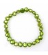 Pale Green Elastic Pearl Bracelet