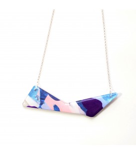 Jojo Blue 'Triangle' Purple Haze Necklace