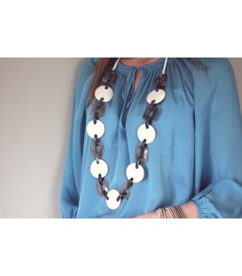 Boho Betty Themis Ivory Linked Chain Necklace
