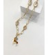 Bcharmd Daisy Seashell Necklace Gold