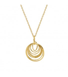 Mirabelle Gold Multi Hoop Pendant