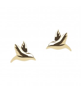 Hummingbird Studs Gold
