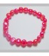 Bright Pink Elastic Pearl Bracelet