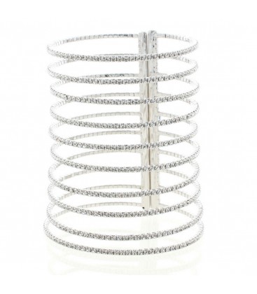 Long Crystal Embellished Cuff